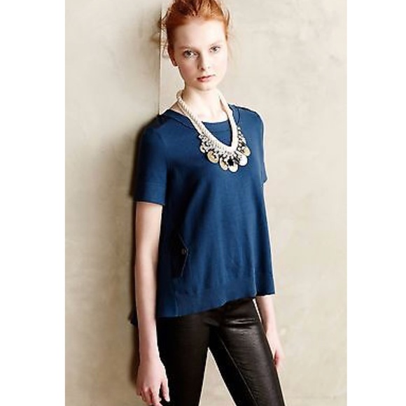 NWT Anthropologie Sparkled Himalia Necklace Bib - Picture 3 of 8